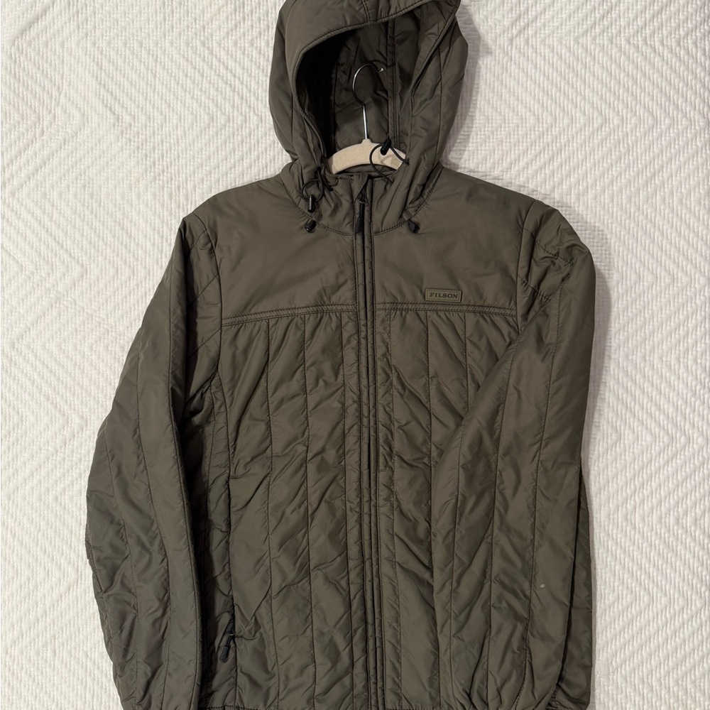 Filson Green Quilted Puffer Jacket